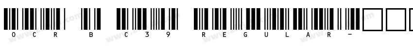 OCR B C39 Regular字体转换